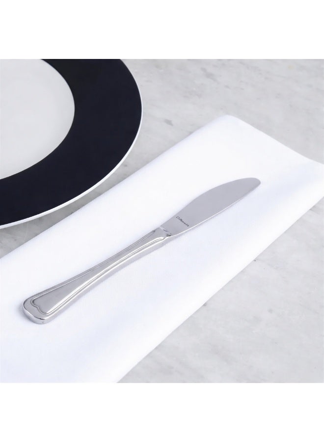 أميفا سكين تحلية أميفا متروبول من الستانلس ستيل 18/10 باللون الفضي مجموعة 12 قطعة | سكين حلويات بتصميم أوروبي أنيق للمنازل والمطاعم والفنادق | تشطيب لامع بمرآة عالية الجودة | وزن متوازن ومقبض مريح للاستخدام اليومي | سكين مائدة مقاوم للصدأ وآمن للغسالة | تصميم عصري كلاسيكي من مجموعة Amefa Premiere | سكين مثالي للكيك والحلويات والفواكه | متانة طويلة الأمد مع لمعان ثابت | أدوات مائدة احترافية للاستخدام الرسمي واليومي | سكين تحلية بطول 20.5 سم بجودة عالية - Image 4